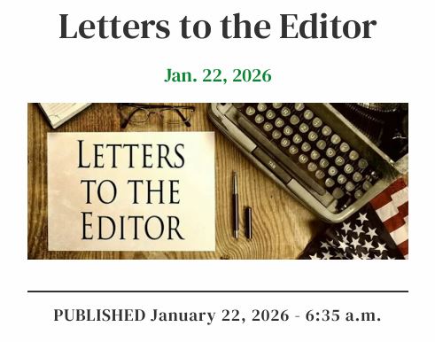 Valencia County News-Bulletin Letters to the Editor from Jan. 22, 2026